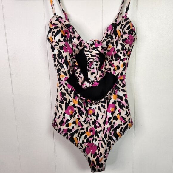Beach Riot Mila One Piece Swim Bathing Suit One Piece Swimsuit Animal Print XS - Picture 5 of 10